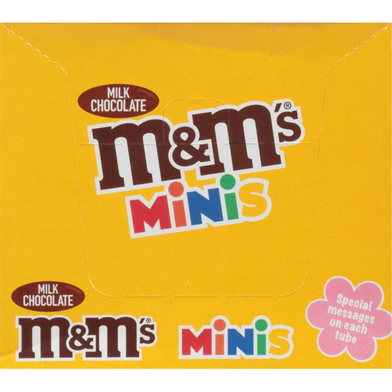 M & M Milk Chocolate 1.08oz Tube or 24 Count Box
