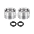 thumbnail image 1 of 2Pcs Adaptador de aireador de grifo, M18 hembra a M22 macho con junta, Longitud de 13mm, 1 of 6