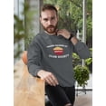 thumbnail image 2 of Smartprints Mens Graphic Sweatshirt Dark Heather - Ramen Club Society Art Cotton Blend Regular Fit, 2 of 4