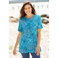 thumbnail image 5 of Woman Within Plus Size Perfect Printed Short-Sleeve Crewneck Tee, 5 of 6