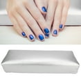 thumbnail image 4 of Almohada de mano para decoración de uñas de cuero PU, cojín, reposabrazos, herramienta de manicura, accesorio plateado, 4 of 8