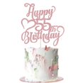 thumbnail image 1 of Adorno para Pastel AROKIPPRY Brillo Oro Rosa 55º Cumpleaños, 1 of 8