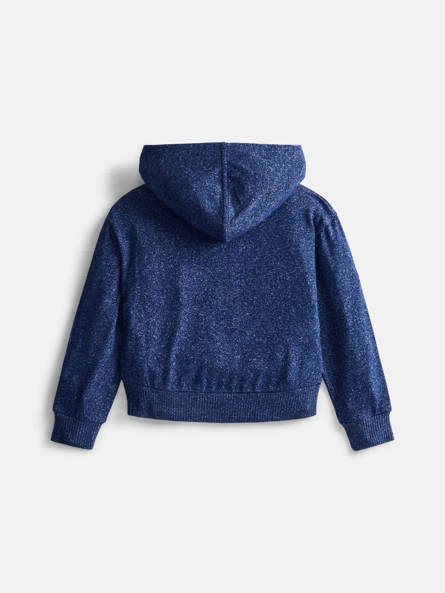 Wonder Nation Girls Soft Knit Zip Hoodie with Long Sleeves, Sizes 4-18 & Plus