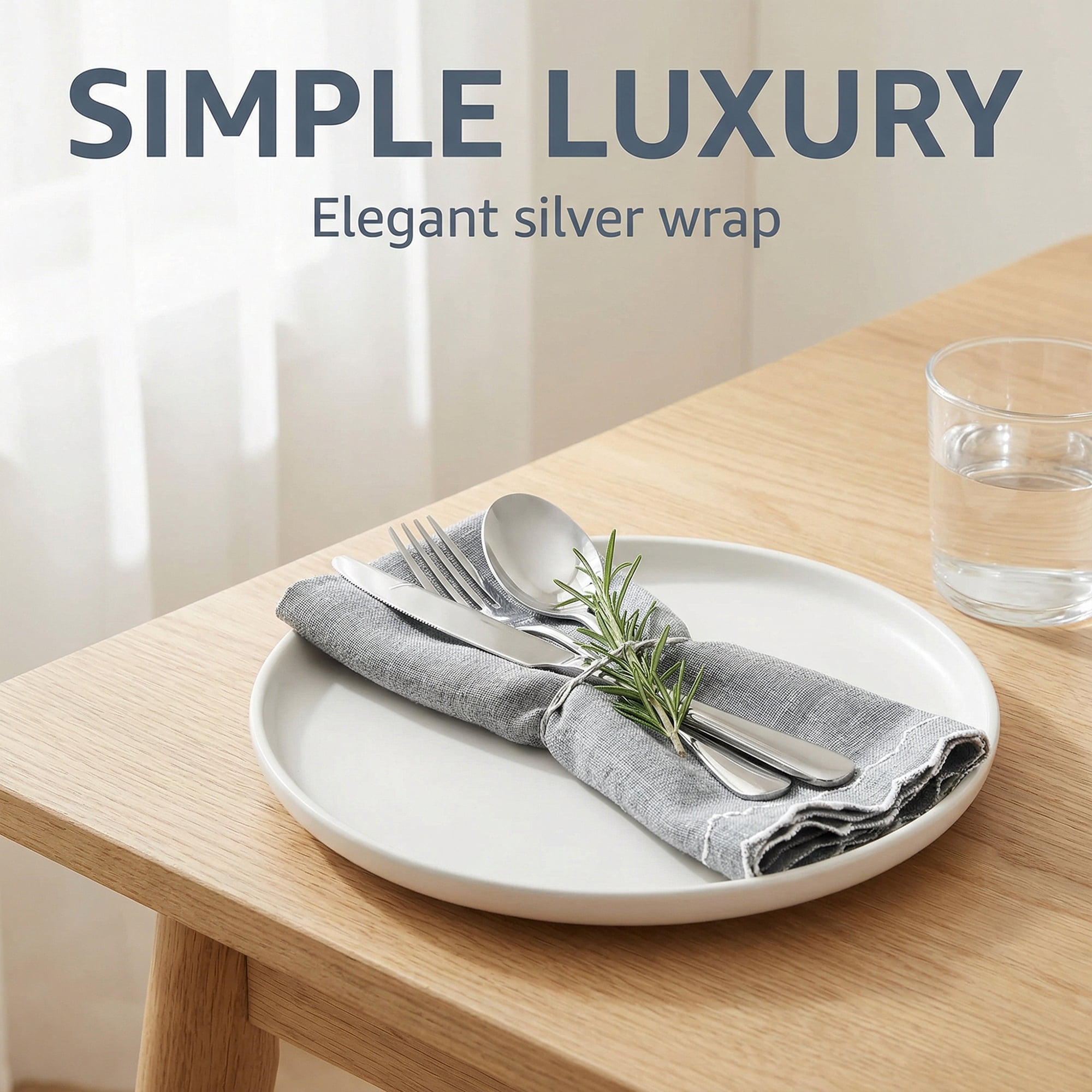 Unique Bargains 6Pcs Linen Washable Reusable Cloth Napkins Smoky Gray 20x20inch