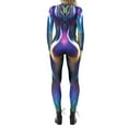 thumbnail image 4 of TAIAOJING Women Hallowmas Tight Jumpsuit Party Casual Graphic Print Long Sleeved Onesie, 4 of 4