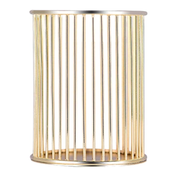 FUTUREORYY Pen Holder Metal Gold 1Pack 3.1x3.1x3.9in