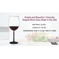 thumbnail image 4 of 10 ARC Cachet White Wine Glasses Set, 19 oz. - Barware, Sturdy, Vibrant - Black, 4 of 5
