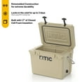 RTIC 20 QT UltraTough Rotomolded HardSided Ice Chest Cooler, Tan