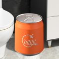 thumbnail image 1 of Cola puede dar forma al tope de basura de basura pequeña de basura tipo basura de basura de lavabo con tapa para la cocina Naranja con rueda, 1 of 8
