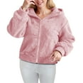 thumbnail image 5 of DAFPZW Faux Fur Fleece Jacket for Women Zip Up Sherpa Jackets Fluffy Coat Fuzzy Teddy Winter Hoodies, 5 of 9
