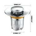 thumbnail image 5 of Lttoisl Sink Drain Odor Stopper, 1.5 in Universal Fit, Prevents Sewer Smells and Insects, for Kitchen and Bathroom Sinks, 5 of 6