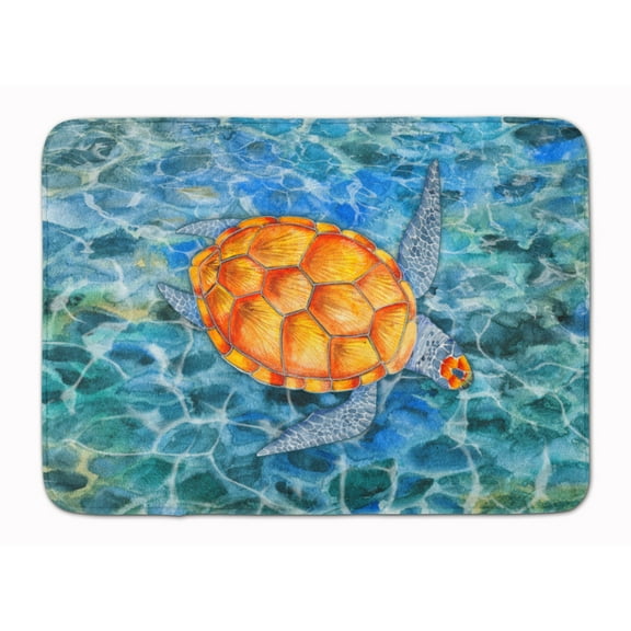 Sea Turtle Machine Washable Memory Foam Mat