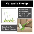 thumbnail image 4 of Smart Design Floor Lint Roller w/ Ergonomic Handle - Aluminum Tubes - 25 Adhesive Sheets - for Cleaning, Carpet, Car, Clothing, & Pet Hair (Extends 12.5-42 Inch) [Green], 4 of 9