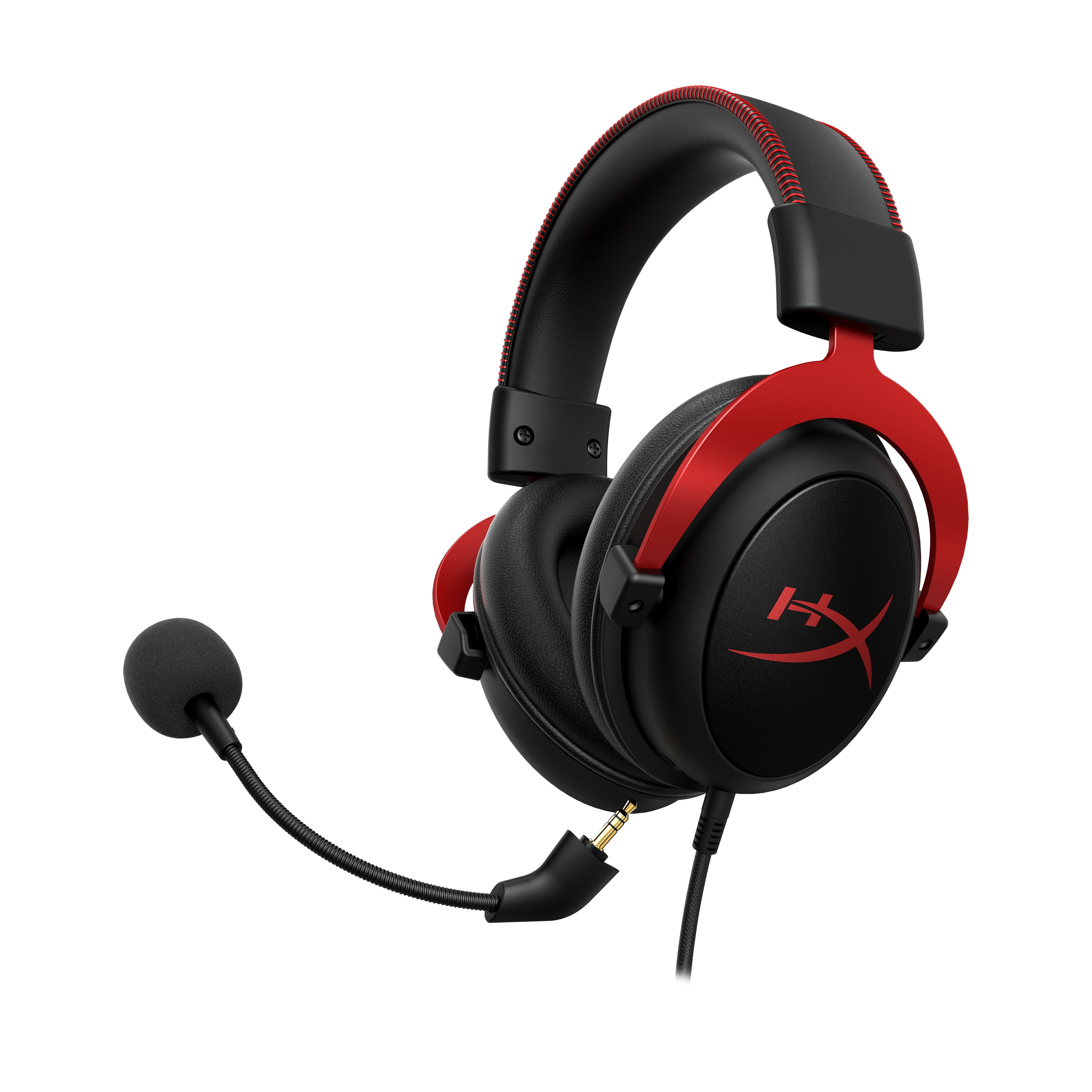 HyperX Cloud II - Wired Gaming Headset, Works with PC, PS5, PS4, Xbox  Series X - Red