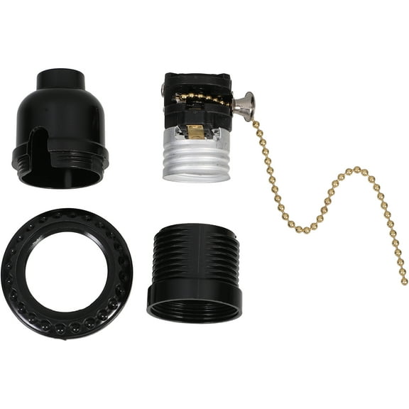 Pull Chain Light Socket Bakelite Switch Lamp Holder