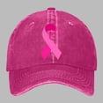 thumbnail image 2 of Ttongbb Hats Cancer Awareness Red Ribbon Printed Mult-Color Curved Brim Baseball Hat Unisex Outdoor Sports Headwear, 2 of 8