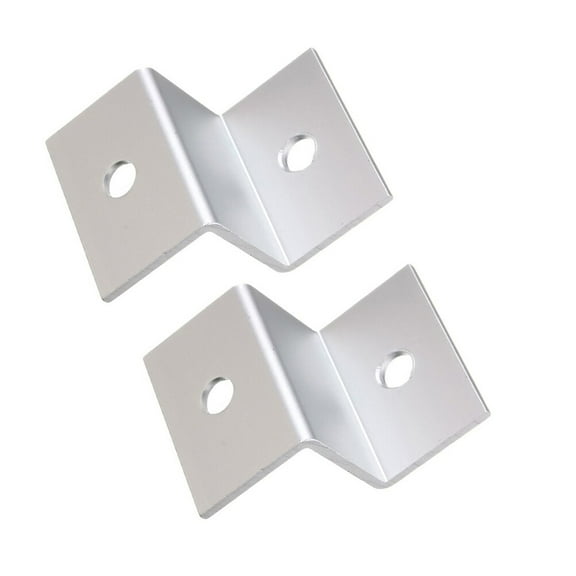 SOPOTUTU 4-Pack Aluminum Solar Panel Z Brackets for Roof Mounting, Weather-Resistant Hardware Stand, and Easy to Install