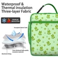thumbnail image 2 of Green Frog Insulated Lunch Box Teen Reusable Lunch Bag Waterproof Lunch Tote Portable Bag Office Travel, 2 of 6