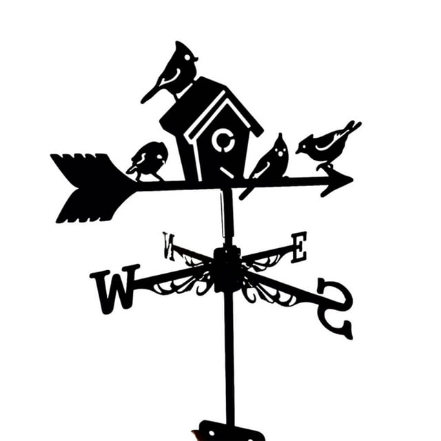 Transemion Add Style To Garden Exquisite Wind Direction Indicator Good Gift Weather Vane 1Set