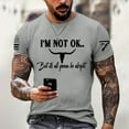 thumbnail image 2 of Big and Tall Shirts for Men Veteran Printed Round Neck Short Sleeved T Shirt Trendy Casual Comfortable Business Short Sleeved T Shirt Cat Men's A Extra Long Shirts for Men Long Tops Twos S, 2 of 4