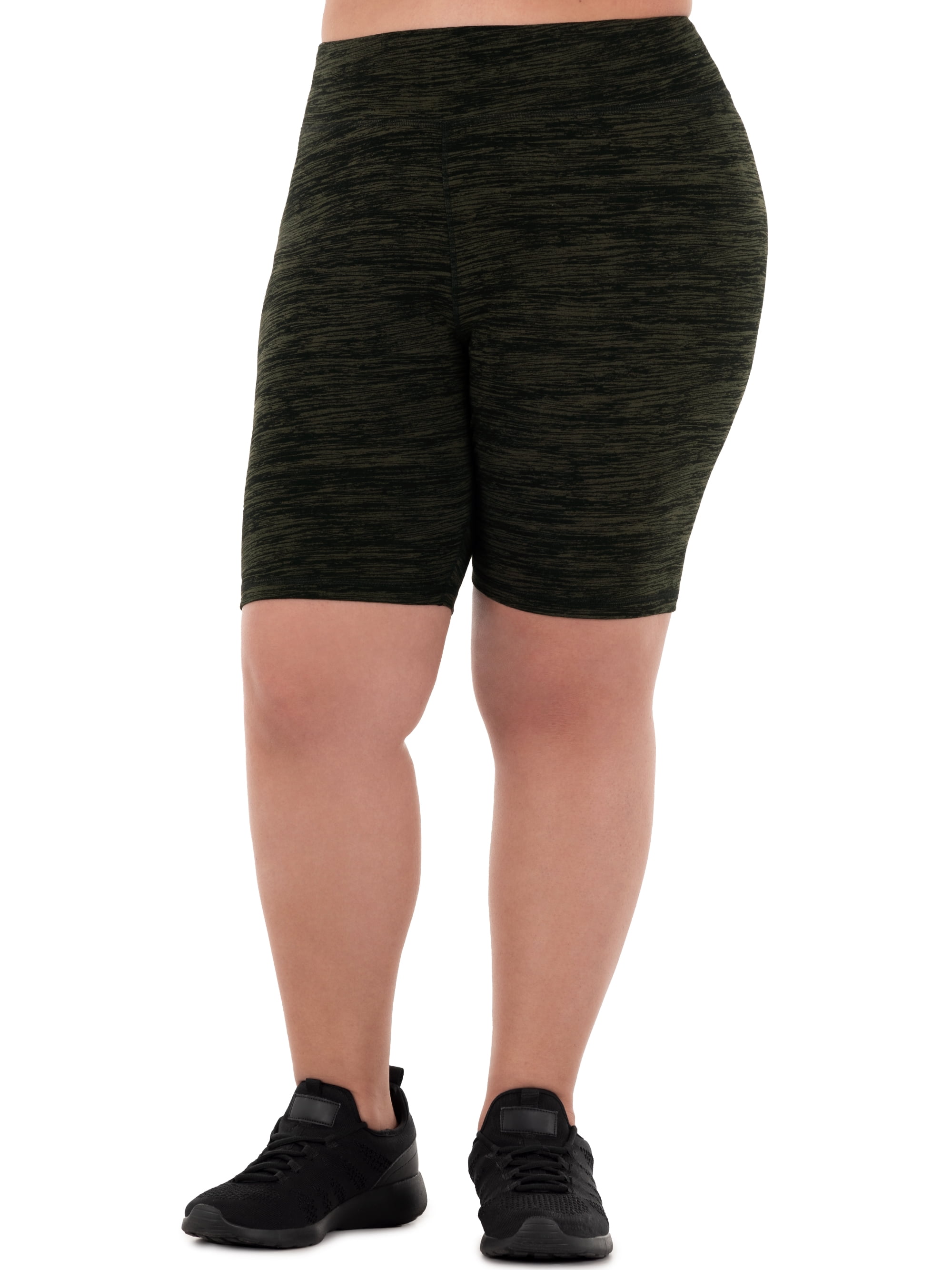 Athletic Works Women's Plus Printed Core Active Bike Short