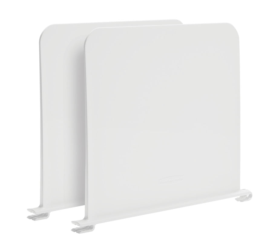 Rubbermaid FastTrack Closet Plastic Shelf Dividers, White, 2 Count. Great for organizing your clothes into groups