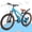 Blue, variant on KEANO Huntaway 24 Inch Kids Mountain Bike for Boys Girls Ages 8-12, 7-Speed Kid Bicycle with Lightweight Alloy Frame, Dual Disc Brakes, Green