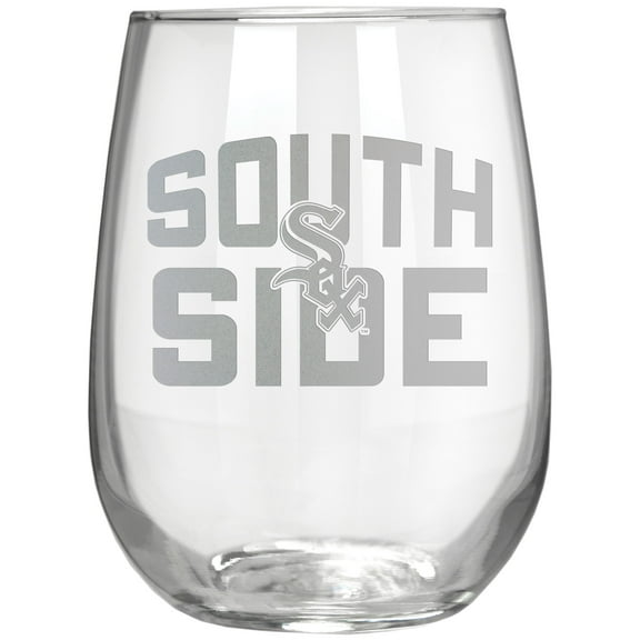 Chicago White Sox Etched 17oz. Rally Cry Stemless Wine Glass