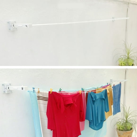 Tendedero Plegable de Pared Inte/Exte 4 Líneas/45kg BARQ-CLEAN Tendedero