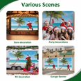 thumbnail image 5 of Fsddascl 7 x 8 Ft Christmas Garage Door Cover, Coastal Christmas Santa Large Garage Door Banner, Xmas Stocking Palm Tree Beach Hanging Garage Mural Background for Indoor Outdoor Xmas Party Supplies, 5 of 9