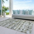 thumbnail image 6 of Addison Rugs Chantille Indoor/Outdoor Transitional Stripes Taupe Washable Rectangle Rug, 8' x 10', 6 of 6