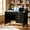 Black, variant on 4 Ever Winner Computer Desk, 47.5 in Wood Home Office Desk with Hutch and 4 Drawers, Monitor Stand, Espresso Brown