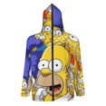 thumbnail image 2 of Simpsons Full Zip Hoodies Hooded Long Sleeve Jacket Lightweight Sweatshirt Warm Winter Coats XL, 2 of 6