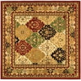 thumbnail image 2 of SAFAVIEH Lyndhurst Oliva Traditional Bordered Area Rug, Multi/Red, 6' x 6' Square, 2 of 6
