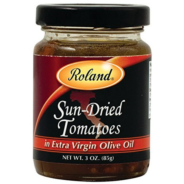 Roland SunDried Tomatoes in Extra Virgin Olive Oil, 3Ounce Jars