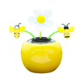 thumbnail image 1 of Adorno Solar para coche, suministros creativos para coche con columpio y flores solares, 1 of 2