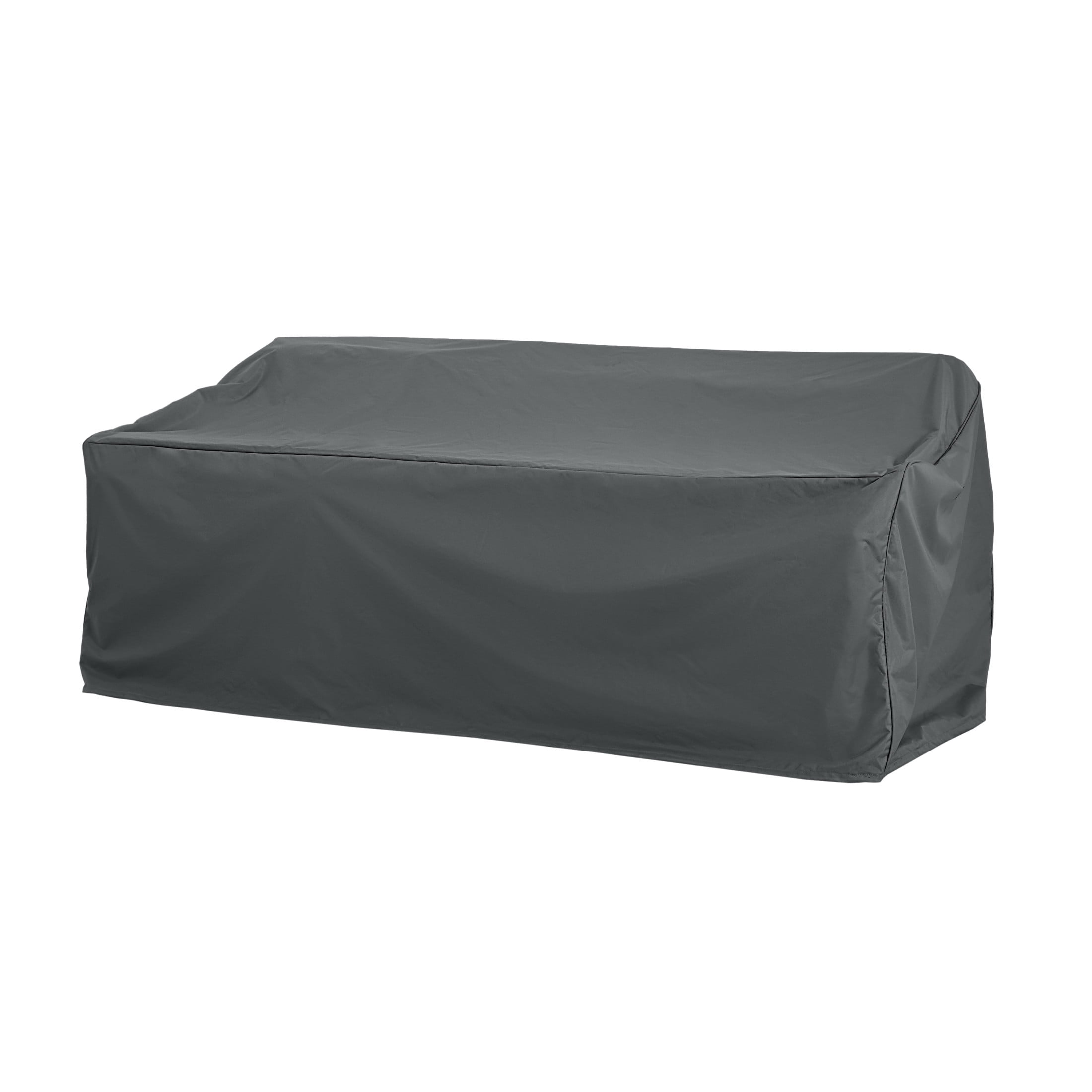 Kaelith Outdoor Patio 3-seater Sofa Cover, Weather Resistant Fabric, Dark Grey