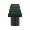 thumbnail image 6 of Meridian Furniture Pavilion Green Boucle Fabric Bench, 6 of 7
