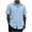 Sky Blue, variant on UVEASISHA Mens Short Sleeve Textured Shirt Lightweight Jacquard Button Down Shirts Solid Color Casual Collared Shirt Streetwear Daily Wear