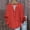 Red, variant on Business Casual Shirts 3/4 Length Sleeve Womens Tops V Neck Button Up Tops Ruffle Blouses Oversized Tshirts Tunic Tops Flowy Shirts Work Dress Casual Shirts Modest Blouses Soft Blouses Blue Xxl