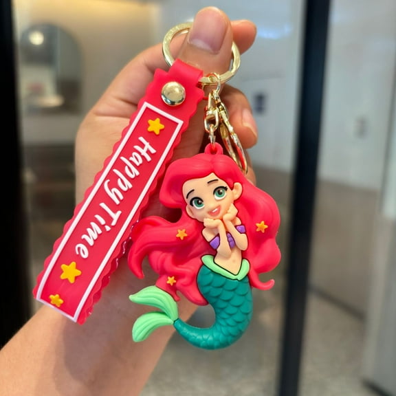 Aurora Cartoon Keychains For Girls Boys, Cute Pendant Keychains Accessories, Key ring Purse Backpack, Key Accessories Wristlet