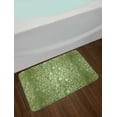 thumbnail image 2 of Green and Yellow Bath Mat, Old Fashioned Pattern with Vintage Curls Traditional Flourish, Plush Bathroom Decor Mat with Non Slip Backing, 29.5" X 17.5", Green Yellow, by Ambesonne, 2 of 2