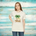thumbnail image 6 of Gulf Coastal Zen Forgotten Coast Tiki Hut Parrot Palm Tress Beach Chair Sign T-shirt, 6 of 12