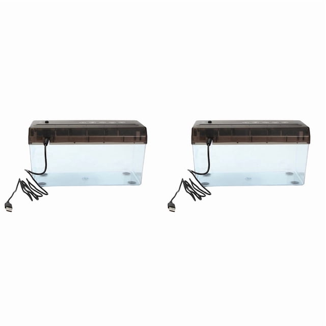 2X USB Electric Dual Purpose Paper Shredder Desktop Mini Financial Bill A4 Paper Shredder Paper Cutter for Home