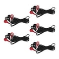 thumbnail image 4 of TENS Unit Electrodes Wires, 5pcs 2.5mm 4 Count TENS Wires 4.6ft Portable Copper Red  For Body Slim Machine ANGGREK Tens Replacement Lead Wires, 4 of 8