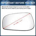 thumbnail image 5 of Unique Bargains Left Driver Side Rearview Mirror Glass Replacement Heated White Glass Fit for for Volvo S60 S80 V70, 5 of 6