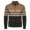 Khaki, variant on LUOGENLI Mens Sweater Jacket with Hood Mens Fashion Color Matching Large Cardigan Sweater Half Zipper Knit Shirt Mens Sweaters Casual Cashmere Khaki Size M