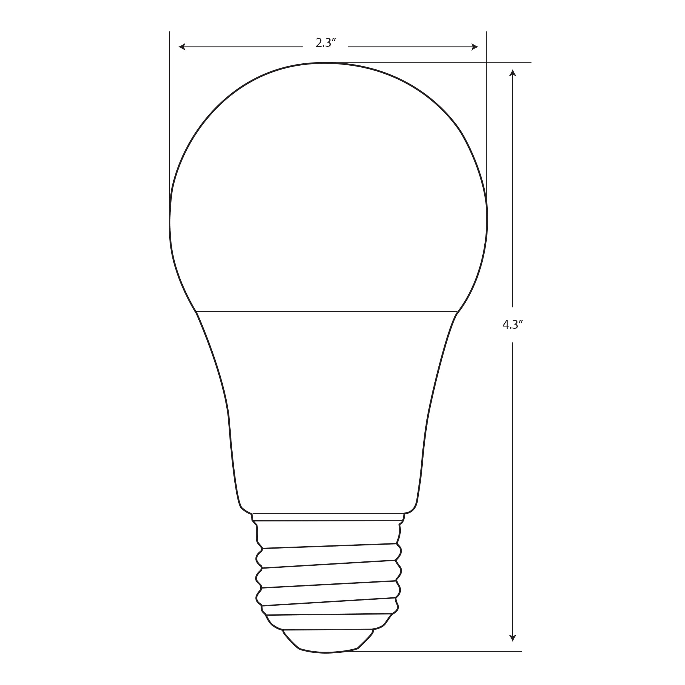 Feit Electric Enhance LED 8.8 Watt (60 Watt equivalent) Bright White, A19, E26, Non-Dimmable (10 Pack)