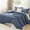 Bluish Grey, variant on Oatmeal Comforter California King Size, 3 Pieces Cal King Lightweight Solid Bedding Comforter Set, All Season Fluffy Bed Set (104x96In Comforter & 2 Pillowcases)