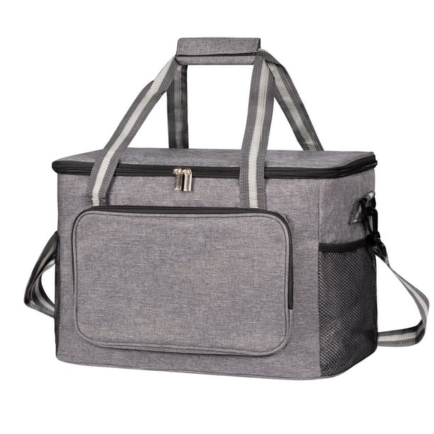 Bolsa térmica iknoe, 24 L, aislante, a prueba de fugas, gris